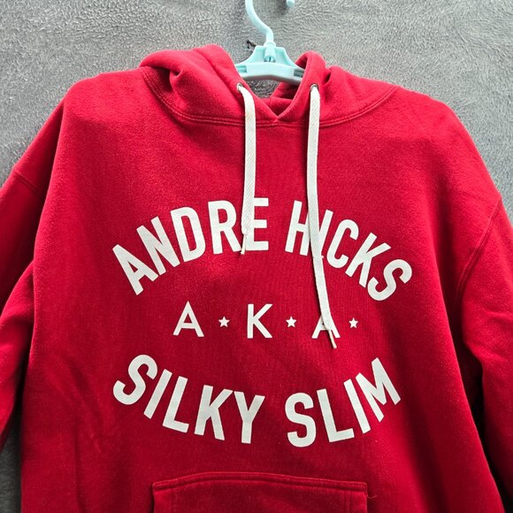 Cookies Men Hoodie S Red Andre Hicks Silky Slim Logo Graphic Print Long Sleeve - Picture 9 of 9